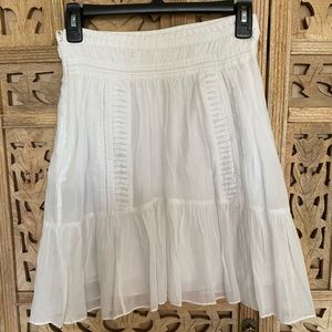 Cotton white skirt, Isabel Marant Etoile.  Pair it w listed Moschino jacket !
